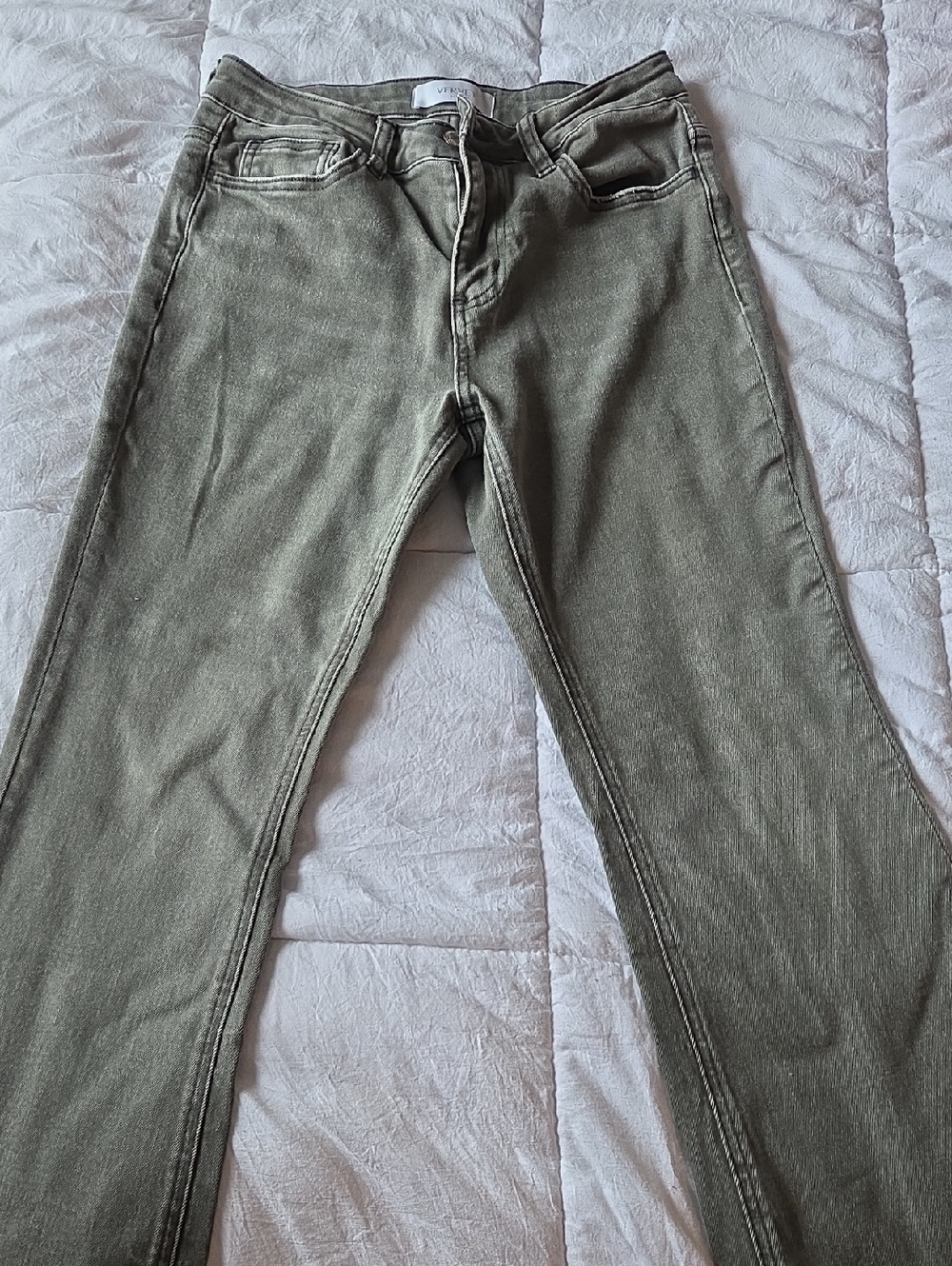 Vervet Olive Ankle-Length Women's Jeans